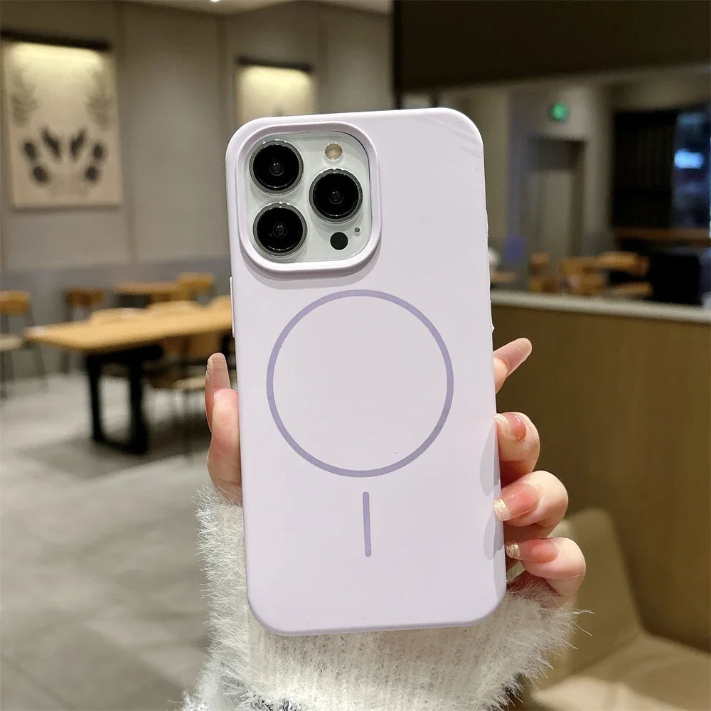 Capa de Silicone Original Nível Premium com MagSafe para iPhone 16 15 14 13