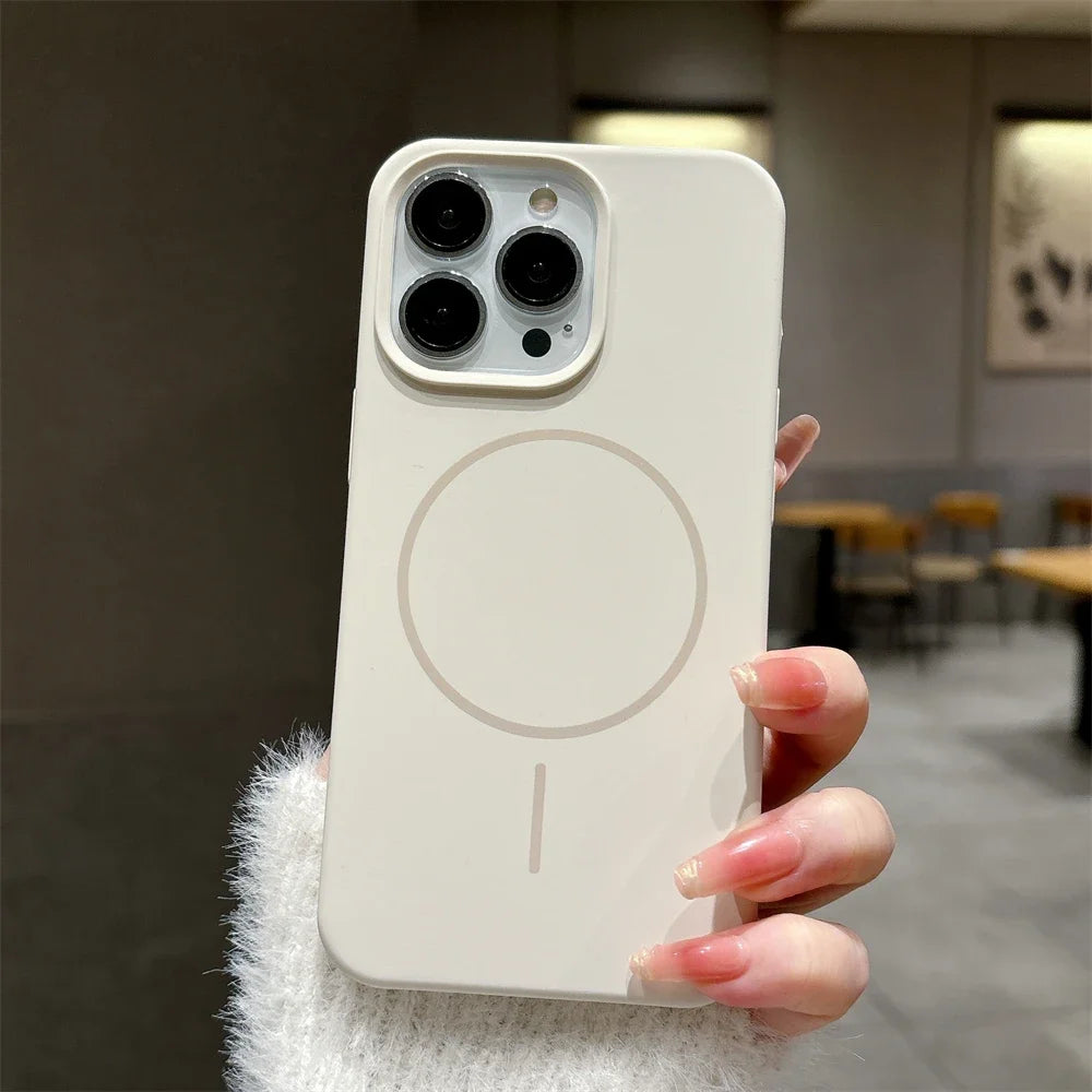 Capa de Silicone Original Nível Premium com MagSafe para iPhone 16 15 14 13