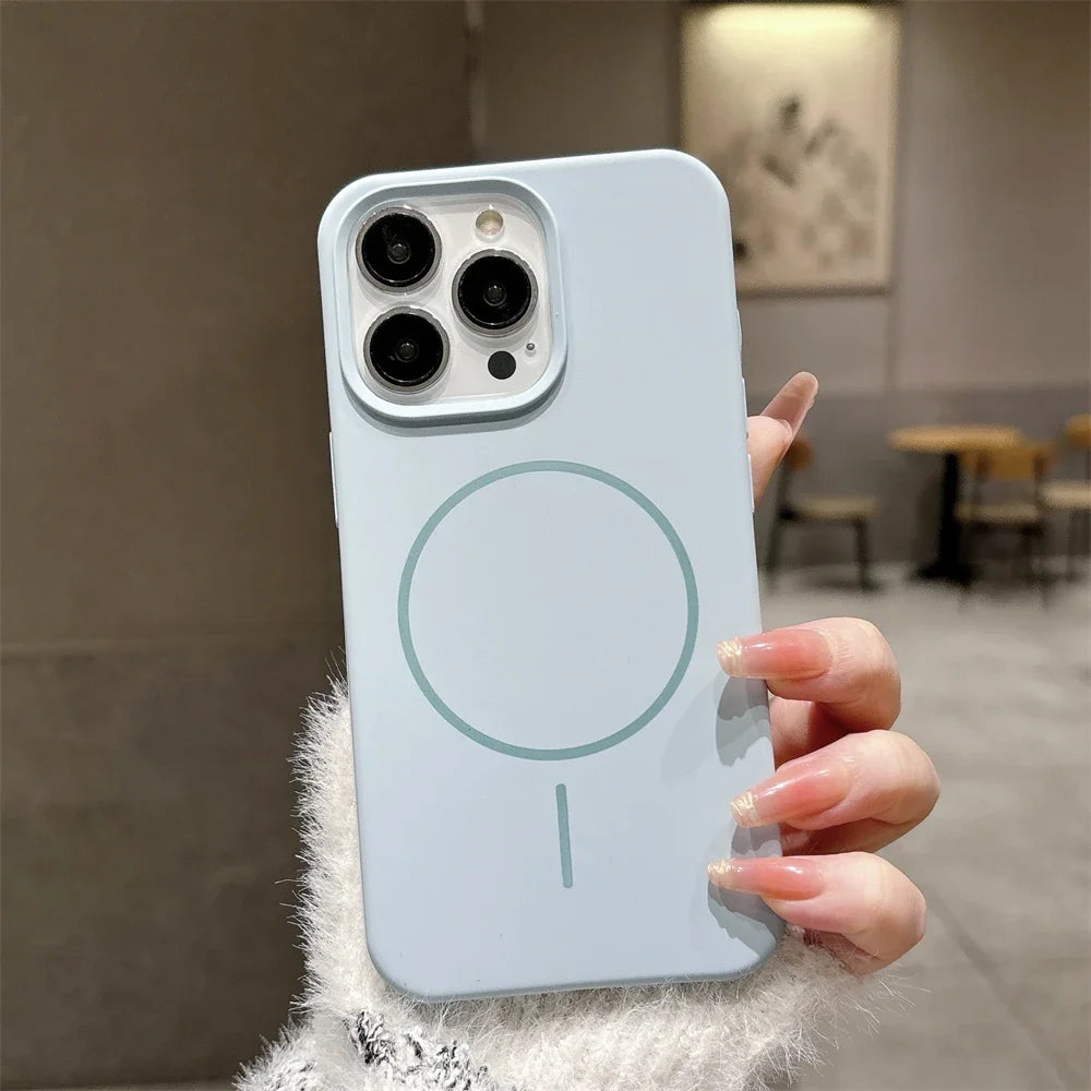Capa de Silicone Original Nível Premium com MagSafe para iPhone 16 15 14 13
