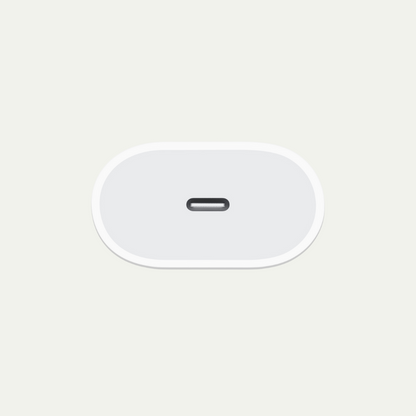 Fonte 20W PD USB-C Carregamento rápido EU Plug
