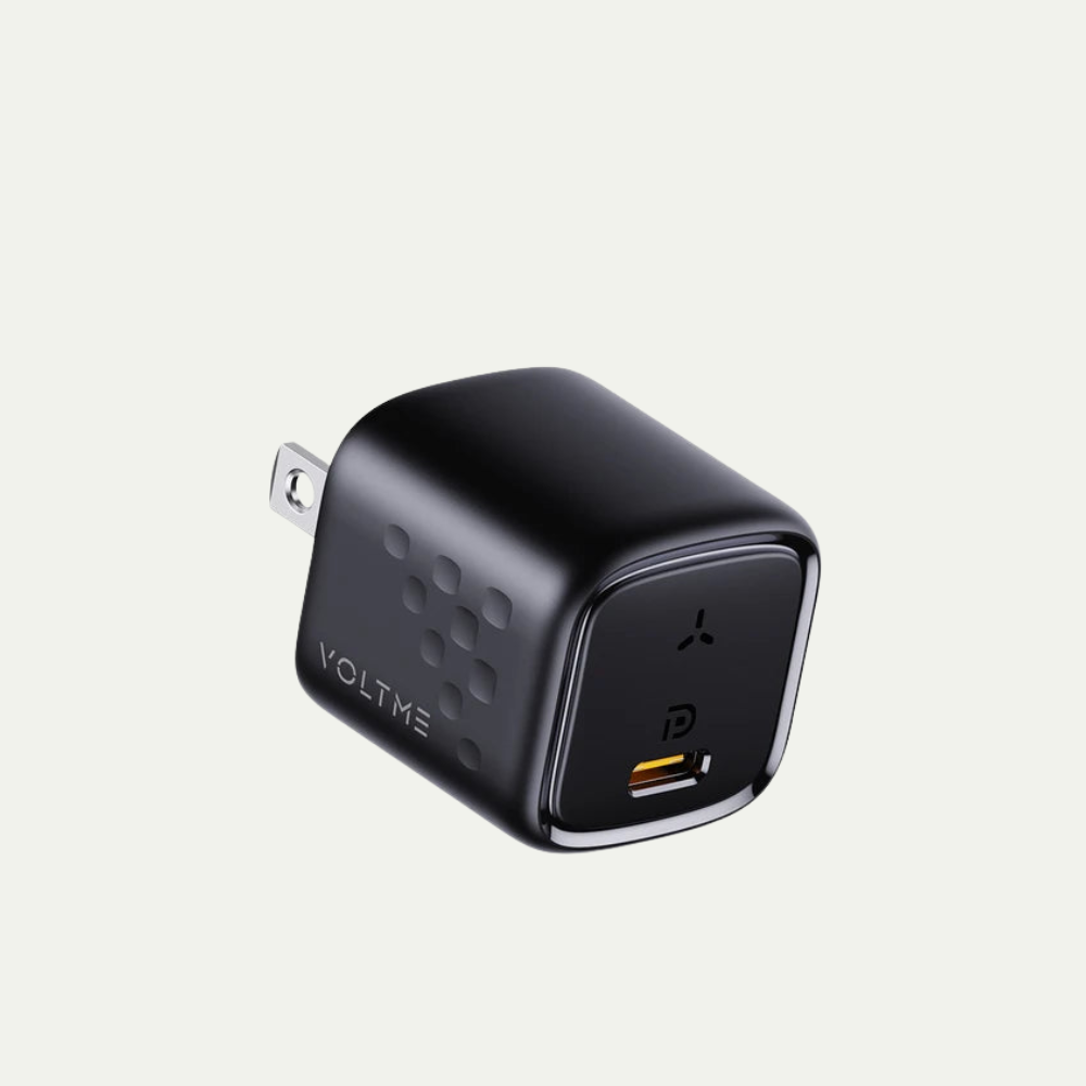 Fonte mini VOLTME 20W PD Carregamento rápido + Cabo Trançado Tipo C VOLTME