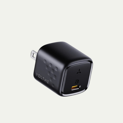 Fonte mini VOLTME 20W PD Carregamento rápido + Cabo Trançado Tipo C VOLTME