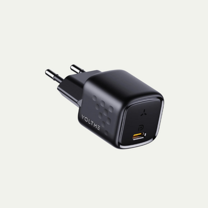 Fonte mini VOLTME 20W PD Carregamento rápido + Cabo Trançado Tipo C VOLTME