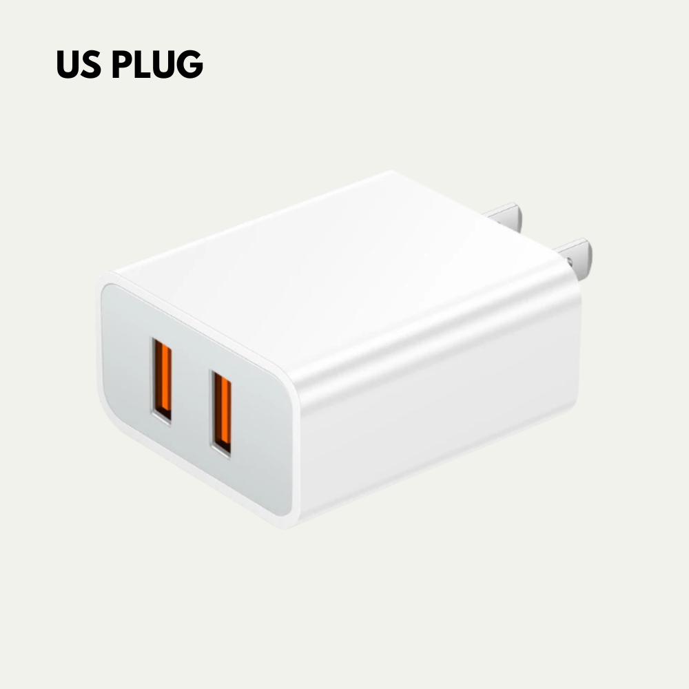 Fonte USB 2 Portas Carregamento Rápido 3.0
