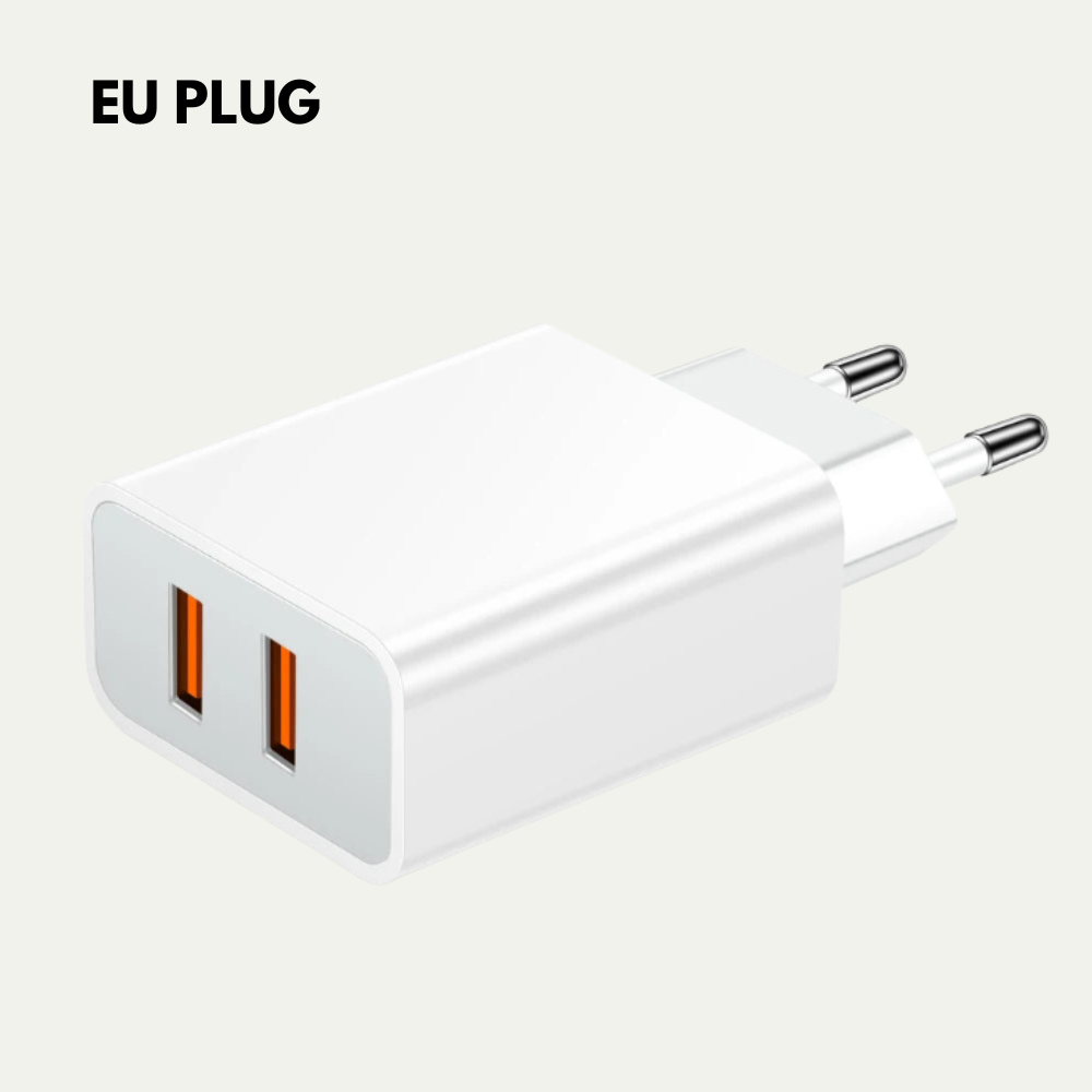 Fonte USB 2 Portas Carregamento Rápido 3.0
