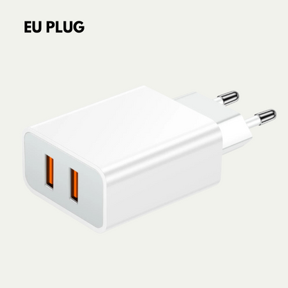 Fonte USB 2 Portas Carregamento Rápido 3.0