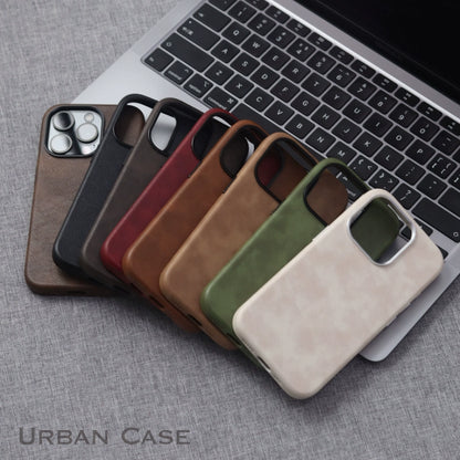 Capa de couro Nível Basic com MagSafe para iPhone 16 15 14 13 12