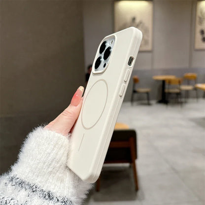 Capa de Silicone Original Nível Premium com MagSafe para iPhone 16 15 14 13