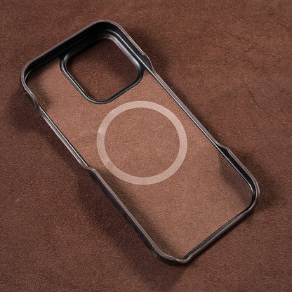 Capa de Couro Legitimo Nível Premium com MagSafe para iPhone 16 15