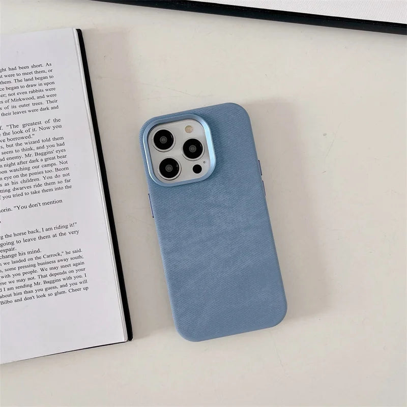 Capa de Microfibra Nível Premium com MagSafe para iPhone 16 15