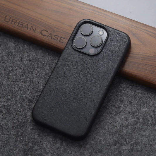 Capa de couro Nível Basic com MagSafe para iPhone 16 15 14 13 12