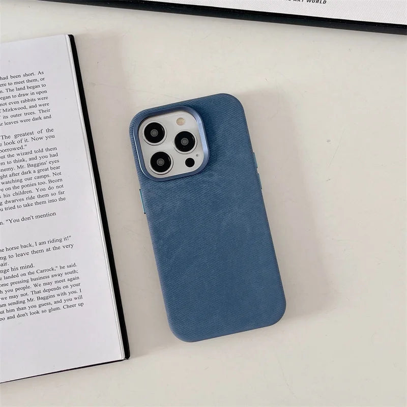 Capa de Microfibra Nível Premium com MagSafe para iPhone 16 15