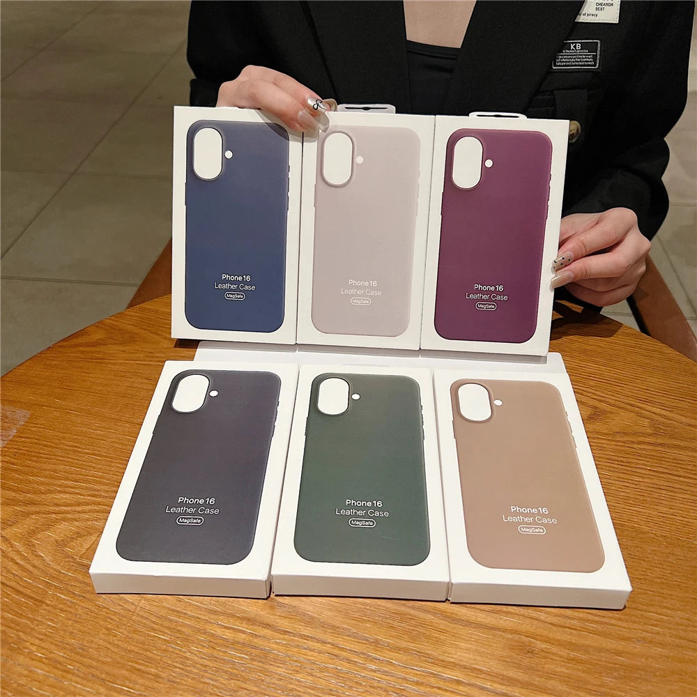 Capa Original Apple de couro com MagSafe para 16 15 14