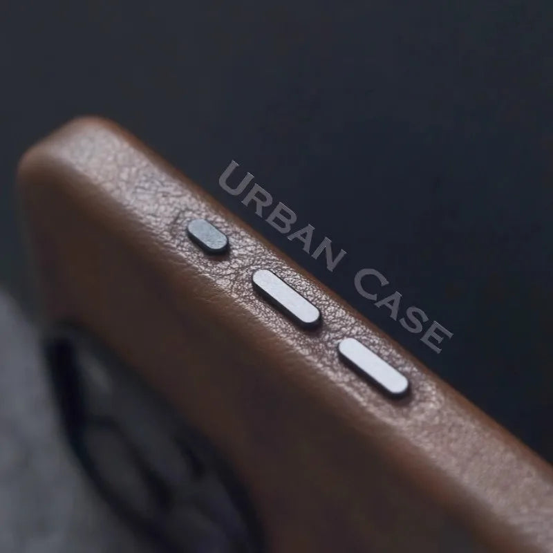 Capa de couro Nível Basic com MagSafe para iPhone 16 15 14 13 12