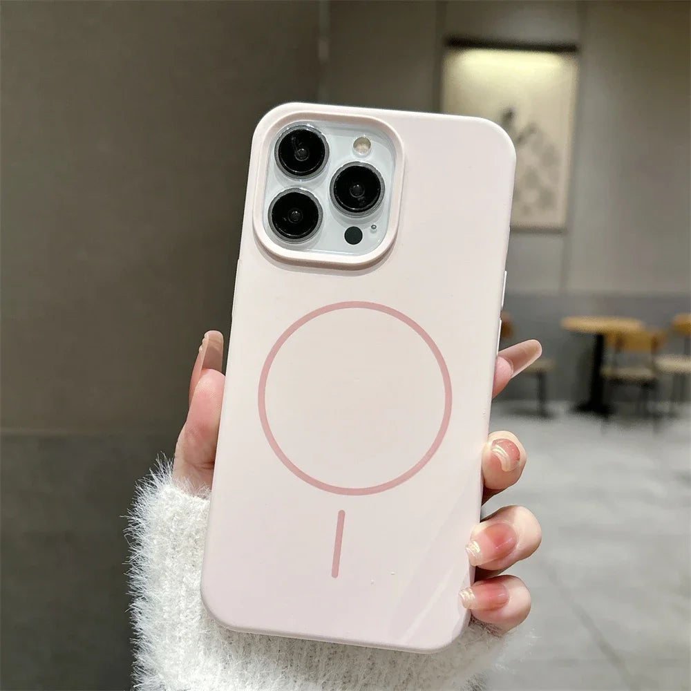 Capa de Silicone Original Nível Premium com MagSafe para iPhone 16 15 14 13