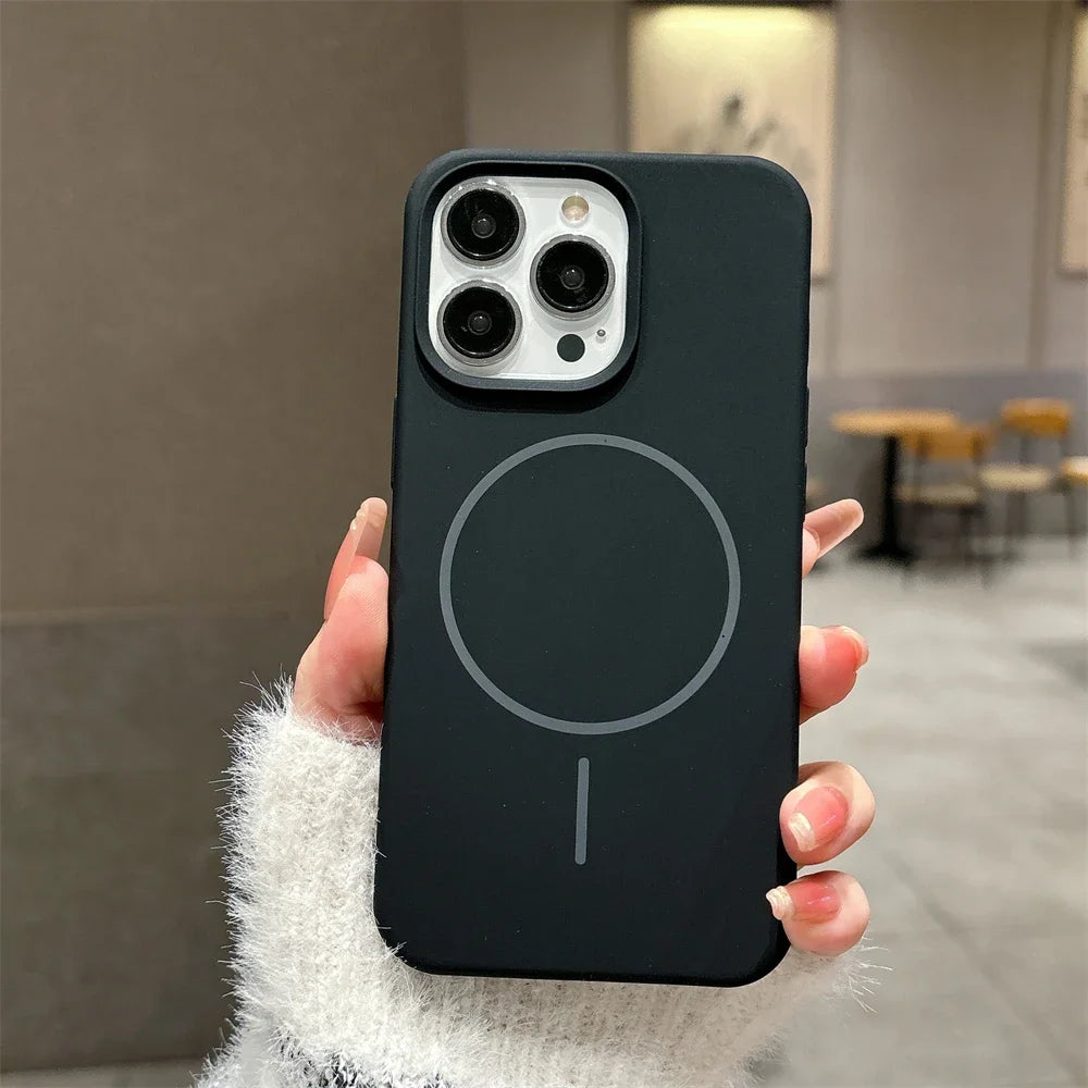 Capa de Silicone Original Nível Premium com MagSafe para iPhone 16 15 14 13