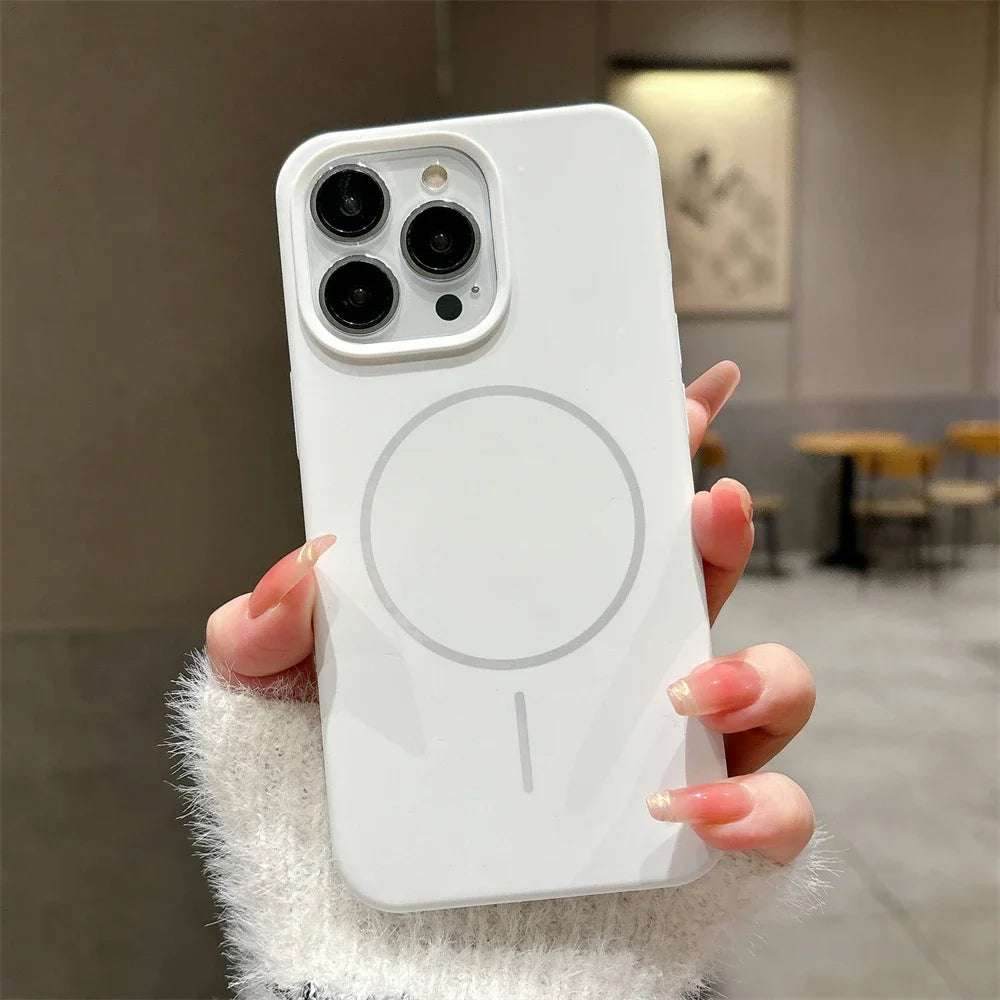 Capa de Silicone Original Nível Premium com MagSafe para iPhone 16 15 14 13