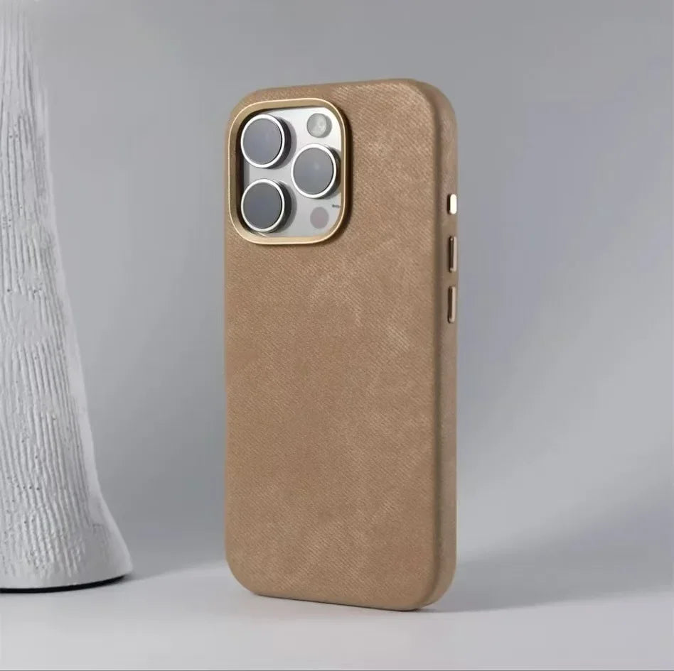 Capa de Microfibra Nível Premium com MagSafe para iPhone 16 15
