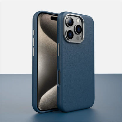 Capa de Couro PU Nível Basic com MagSafe para iPhones 16 15 14