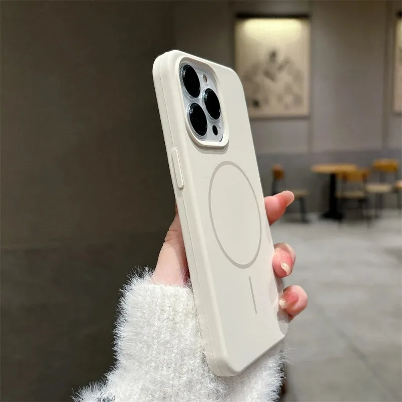 Capa de Silicone Original Nível Premium com MagSafe para iPhone 16 15 14 13