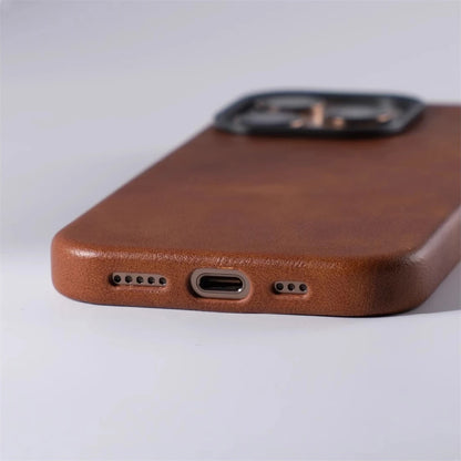 Case de Couro Nível Premium com Megasafe para iPhone 16 15 14