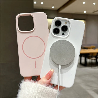 Capa de Silicone Original Nível Premium com MagSafe para iPhone 16 15 14 13