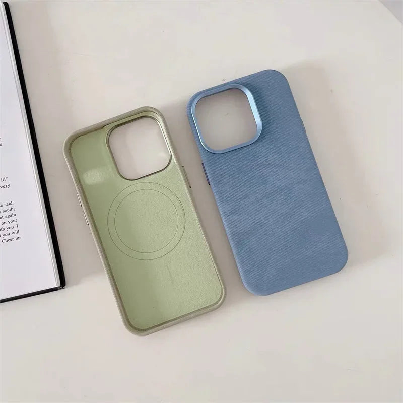Capa de Microfibra Nível Premium com MagSafe para iPhone 16 15